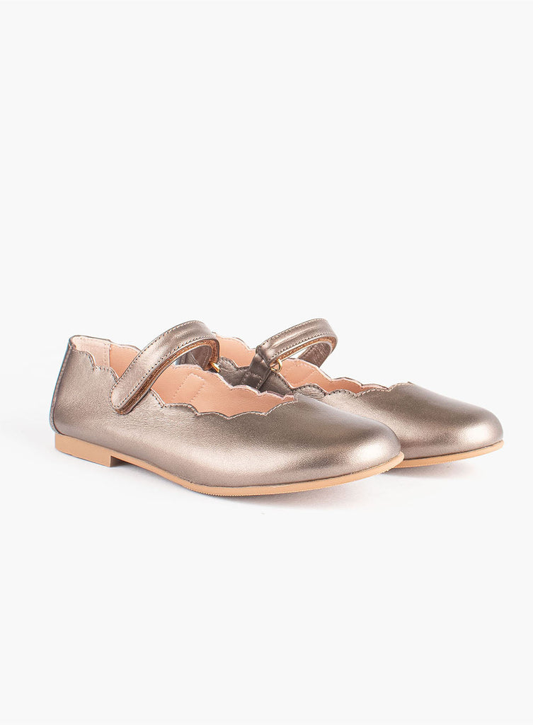 Metallic gold best sale ballet flats womens