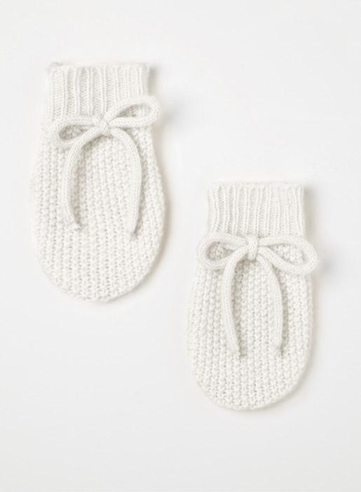 Childrens sale white mittens