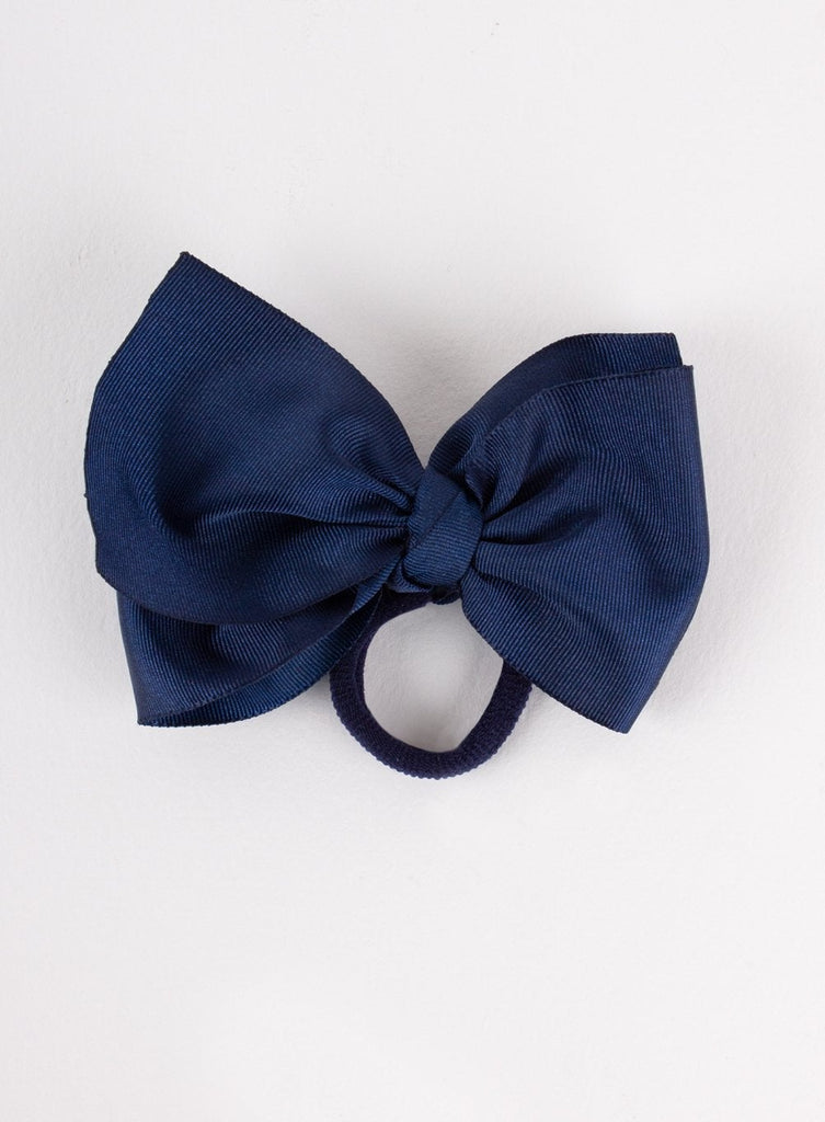 Lily Rose - Velvet Bow Hair Bobble in Red - Trotters London