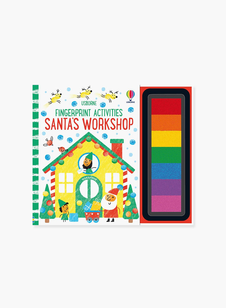 Usborne Book Usborne's Fingerprint Activities Santa's Workshop Book