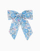 Lily Rose Clip Long Bow Hair Clip in Blue Betsy