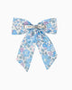 Lily Rose Clip Long Bow Hair Clip in Blue Betsy