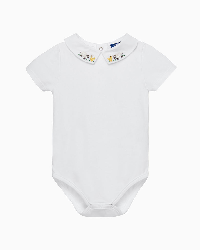 Chelsea Clothing Company Body Baby Short-Sleeved Monty Farmyard Body