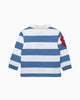 Chelsea Clothing Company Top Baby Nicholas Rugby Shirt in Denim Blue/White