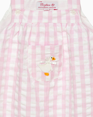 Confiture Dungarees Baby Duck Gingham Dungarees