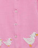 Confiture Cardigan Baby Duck Cardigan in Bright Pink