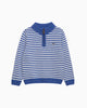 Chelsea Clothing Company Jumper Calum Half-Zip in Sky Blue Stripe