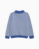 Chelsea Clothing Company Jumper Calum Half-Zip in Sky Blue Stripe