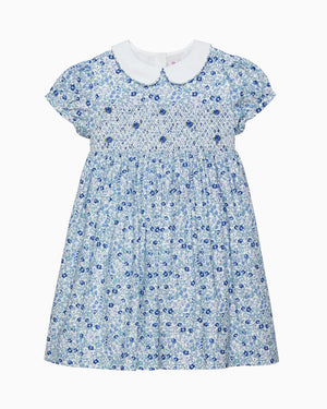 Confiture Dress Catherine Smocked Dress in Blue Floral