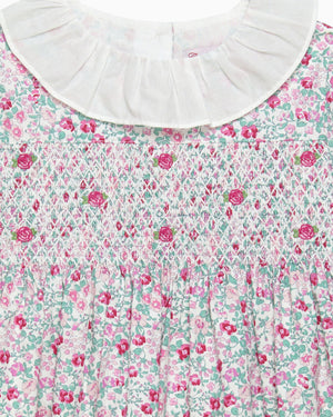 Confiture Dress Catherine Smocked Dress in Pink Floral