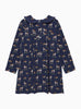 Confiture Dress Deer Jersey Dress in Navy