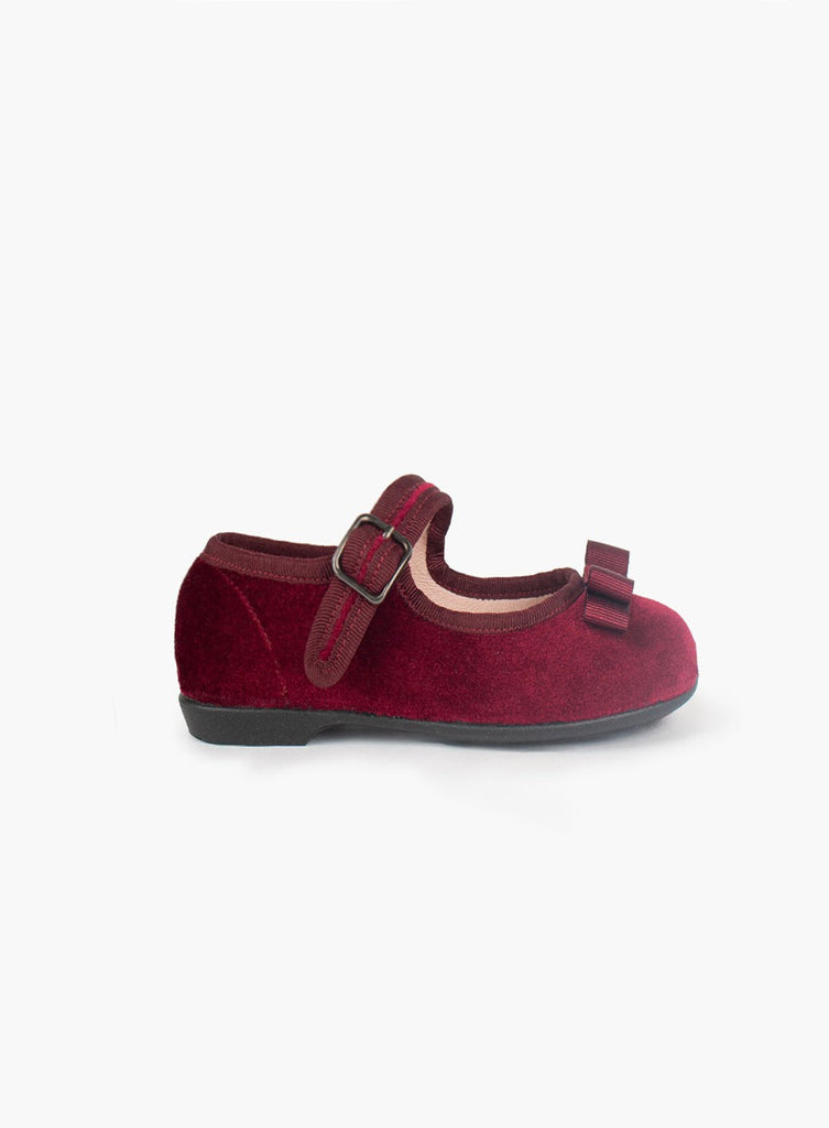 My First Hampton Classics First walkers My First Hampton Classics Lana First Walkers in Burgundy Velvet