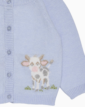 Lapinou Cardigan Baby Moo Cow Cardigan