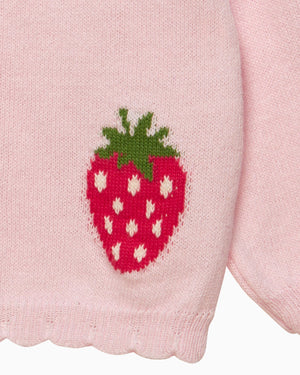 Lapinou Cardigan Baby Strawberry Cardigan