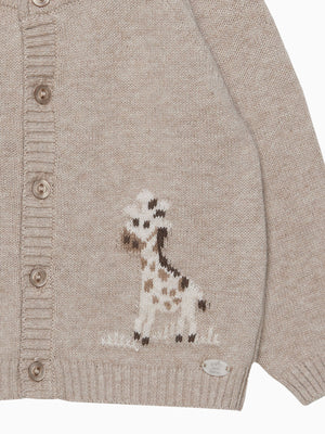 Lapinou Cardigan Baby Giraffe Cardigan