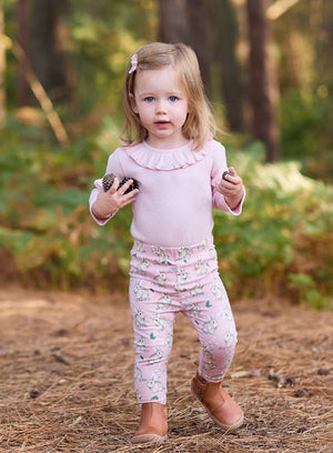 Confiture Leggings Baby Jersey Leggings in Pink Bunny