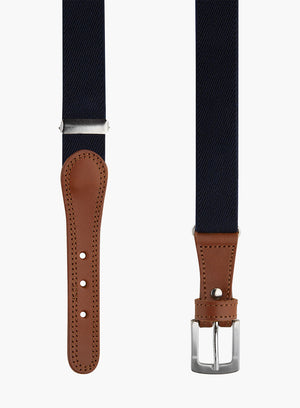 Chelsea Clothing Company Belt Elasticated Belt in Navy