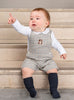 Chelsea Clothing Company Bib Shorts Baby Alfie Bib Shorts in Brown Check