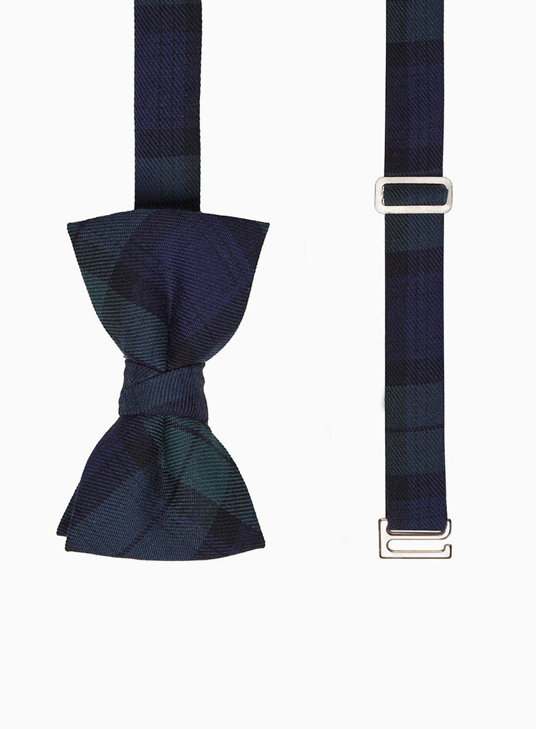 Chelsea Clothing Company Bow Tie Bow Tie in Navy Tartan