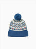 Chelsea Clothing Company Hat Baby Frankie Beanie in Denim Blue Fair Isle