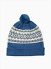 Chelsea Clothing Company Hat Frankie Beanie in Denim Blue Fair Isle