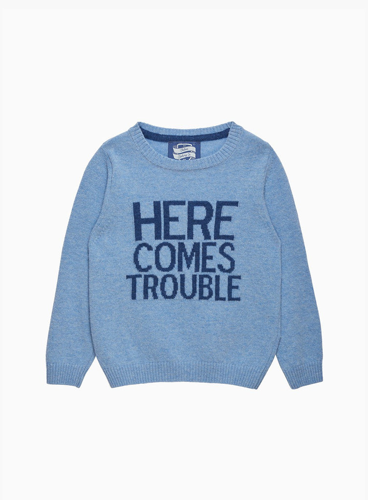 Chelsea Clothing Company Jumper Here Comes Trouble Jumper