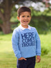 Chelsea Clothing Company Jumper Here Comes Trouble Jumper