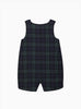 Chelsea Clothing Company Romper Baby Archie Smocked Romper in Navy Tartan