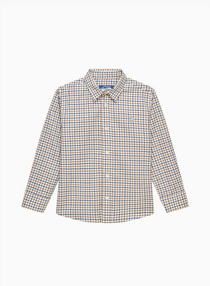 Chelsea Clothing Company Shirt Oliver Shirt in Camel Check