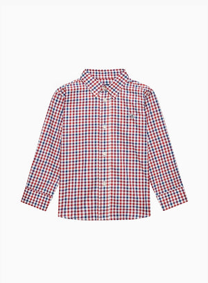 Chelsea Clothing Company Shirt Oliver Shirt in Red/Blue Gingham