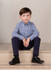 Chelsea Clothing Company Shirt Thomas Shirt in Navy Gingham