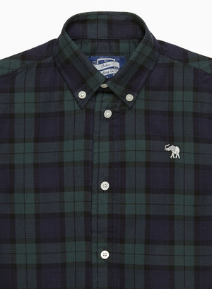 Chelsea Clothing Company Shirt Thomas Shirt in Navy Tartan