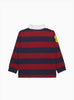 Chelsea Clothing Company Top Nicholas Rugby Shirt in Navy/Red Stripes