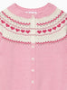 Confiture Cardigan Natasha Fair Isle Cardigan in Pink