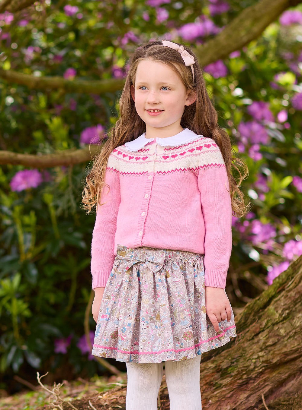 Girls fairisle cardigan best sale