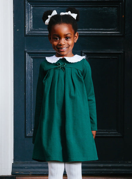 Little girls 2025 green dress