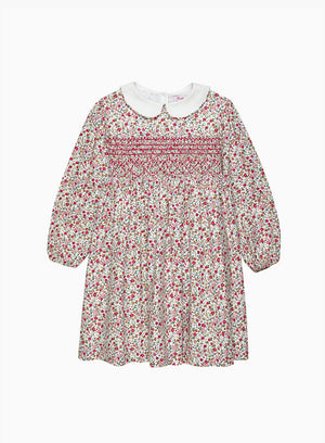 Confiture Dress Arabella Floral Smocked Dress in Red Floral