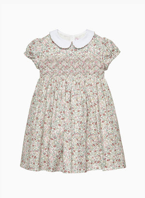 Confiture Dress Arabella Smocked Dress in Pink Floral