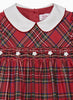 Confiture Dress Baby Charlotte Smocked Dress in Red Tartan