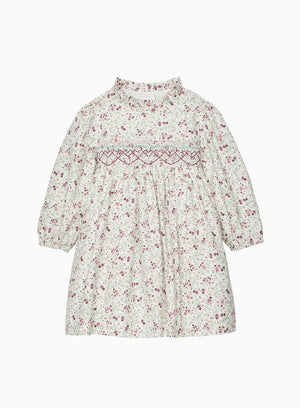 Confiture Dress Baby Edie Floral Frill Collar Dress