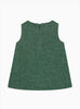 Confiture Dress Baby Georgina Bow Dress in Green Herringbone