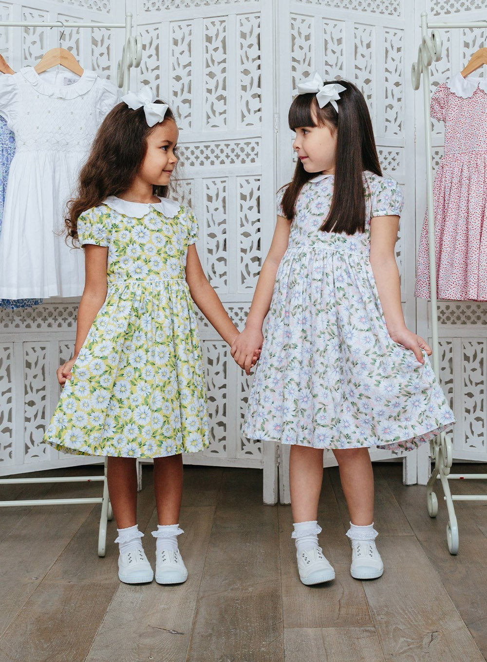 Confiture Girls Catherine Daisy Dress Pink Daisy | Trotters London