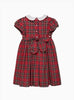 Confiture Dress Charlotte Smocked Dress in Red Tartan