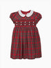 Confiture Dress Charlotte Smocked Dress in Red Tartan