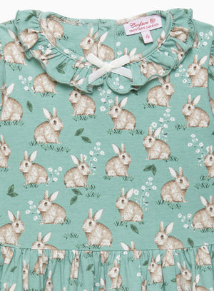 Confiture Dress Jersey Dress in Pale Green Bunny