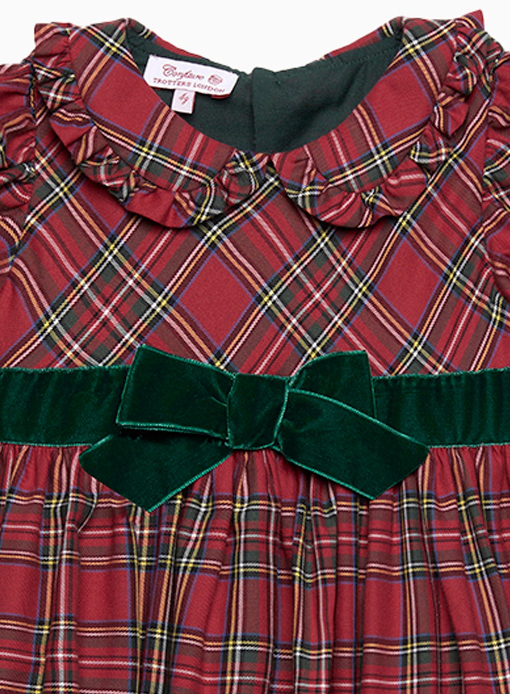 Girls tartan hot sale party dress