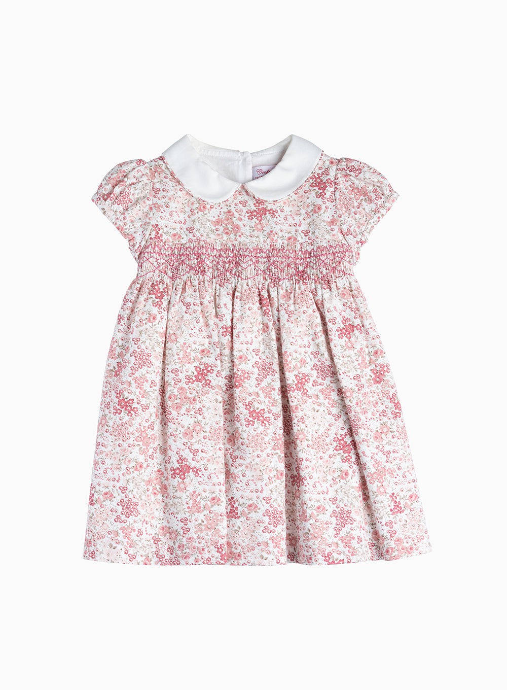 Baby Girls Arabella Bloom Smocked Dress in Pink Floral | Trotters