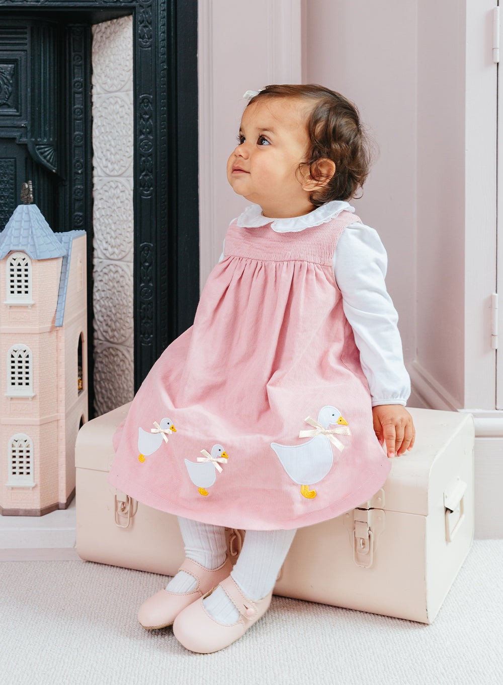 Dusty pink outlet baby girl dress