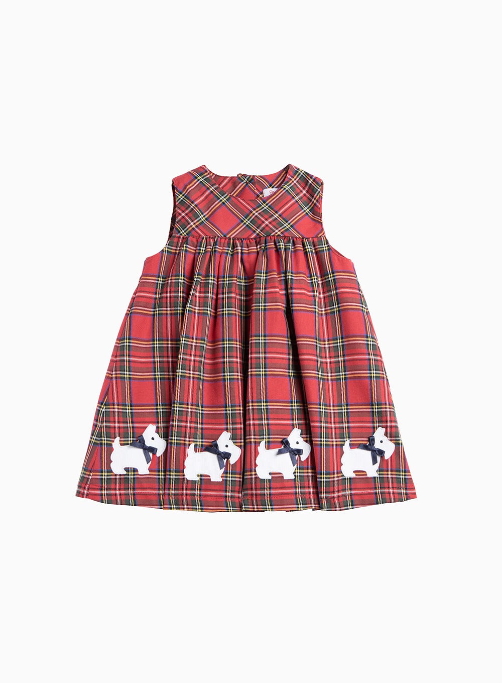 Red tartan sale pinafore dress uk