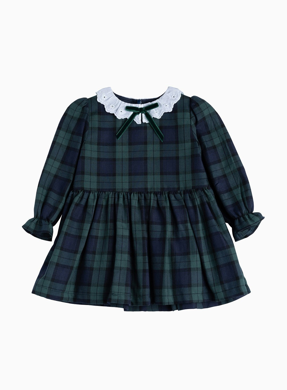 Green tartan sale baby dress